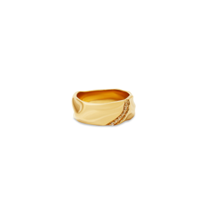 Diamond Accent Milgrain Band